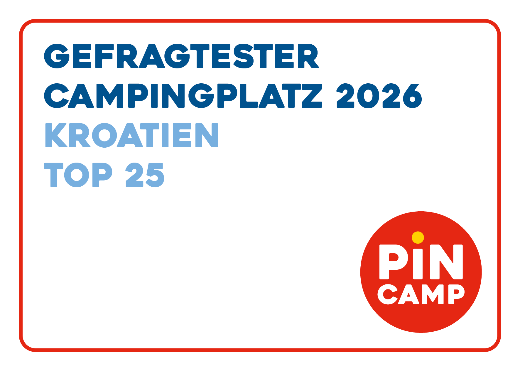 Pincamp Top 25 Croatia - Lopari Camping Resort